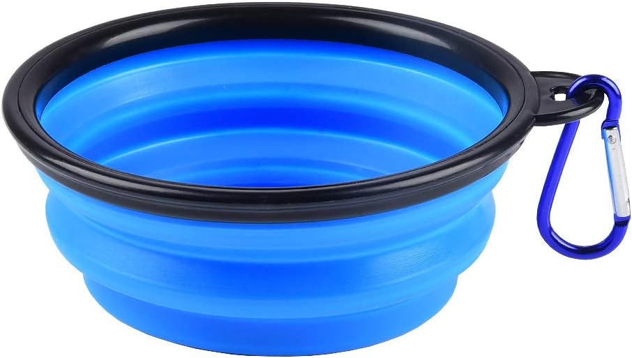 Collapsible Travel Silicone Dog Cat Bowl Portable Pet Food Water Bowl
