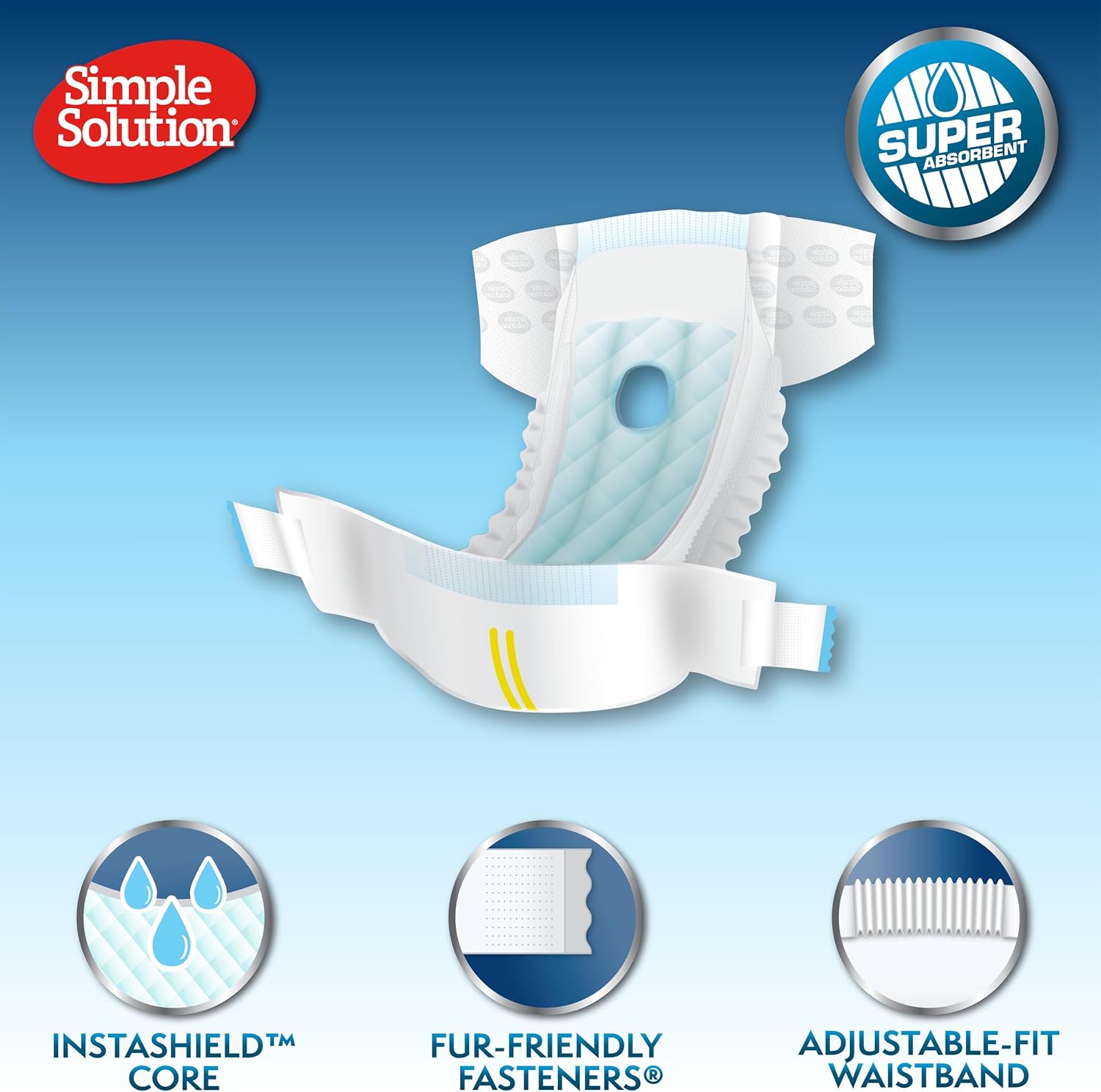 Disposable Dog Diapers for Female Dogs, 12 pack