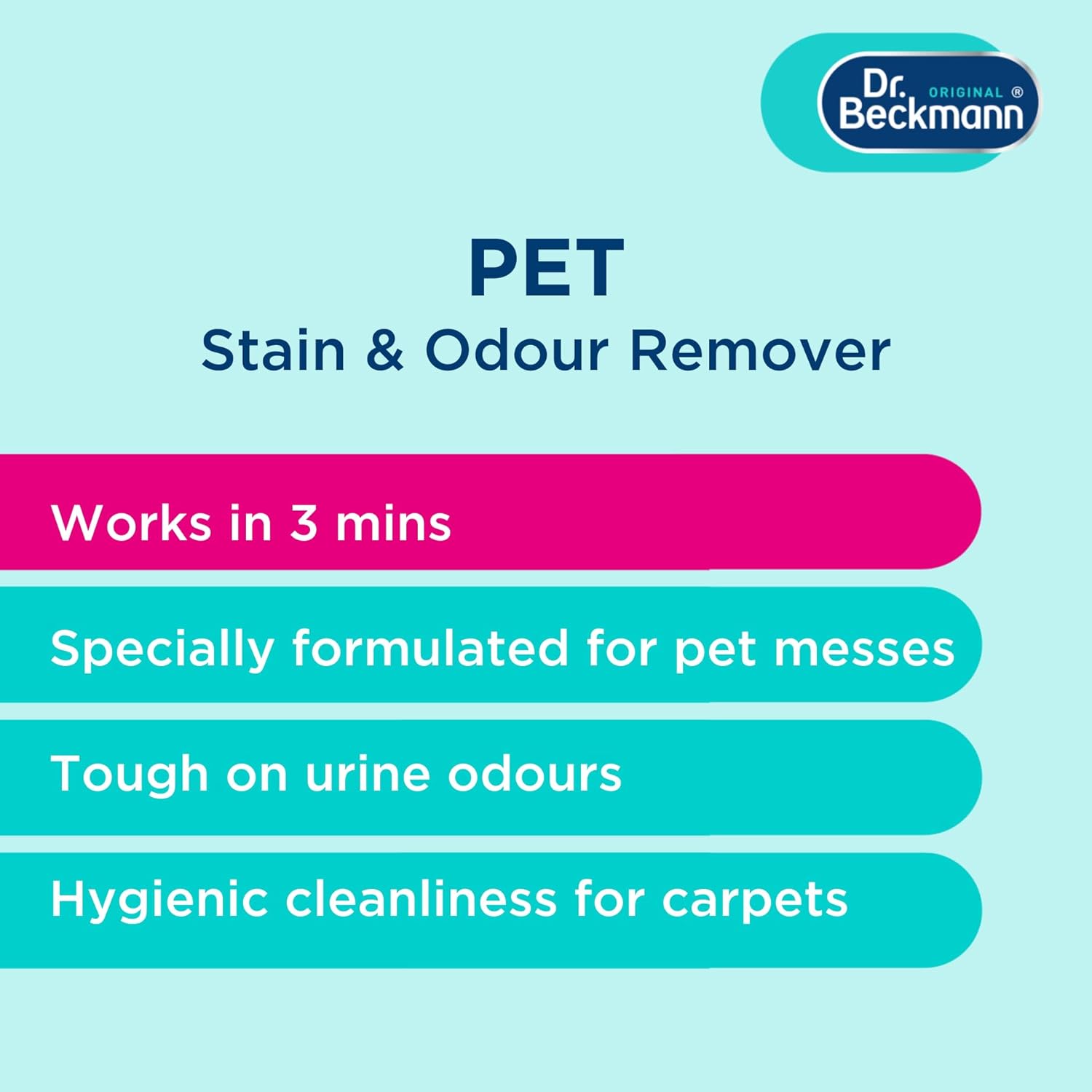 Dr. Beckmann Pet Stain & Odour Remover, 650 ml