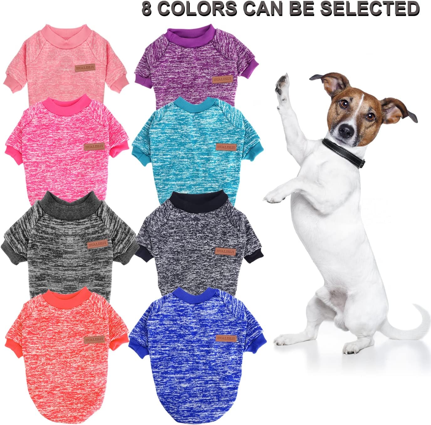 Dog Jumper - Fleece Inside, Soft Cozy, Vibrant Rose Red