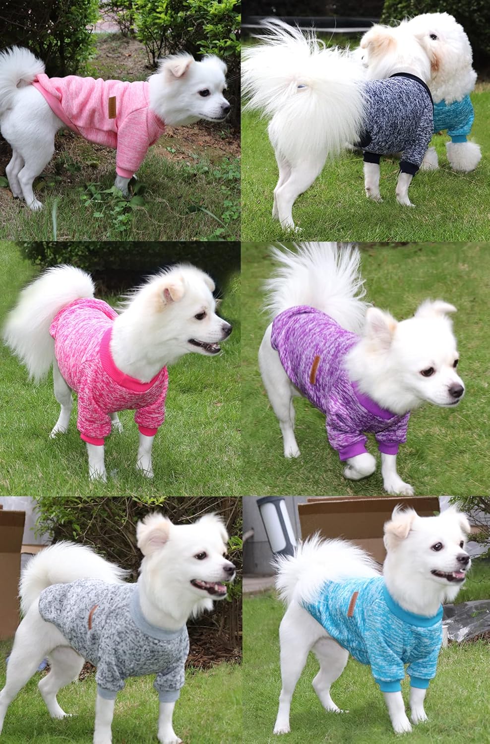 Dog Jumper - Fleece Inside, Soft Cozy, Vibrant Rose Red